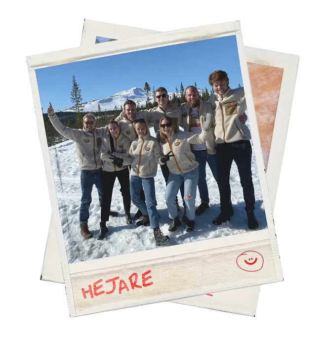 Hejare team and company artwork
